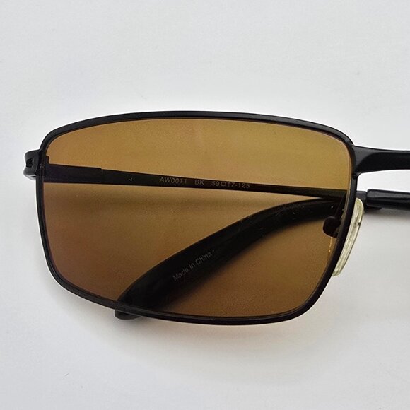 Aztec Wraps Collection AW0011 Black Eyeglasses Frame w/ Flexhinge 59-17-125 - Picture 14 of 14